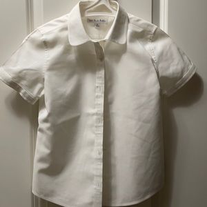 Girls Brooks Brothers White Dress Shirt